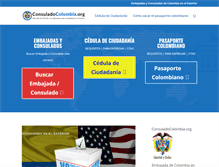 Tablet Screenshot of consuladocolombia.org